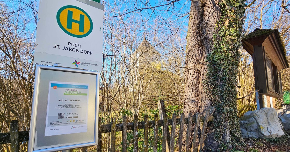 Tennengau Shuttle Haltestelle - Foto: TVB Puch